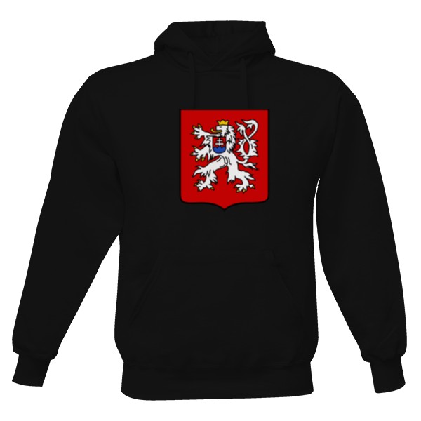 Pánská mikina s kapucí Just Hoods s potiskem Mikina s ČS lvem